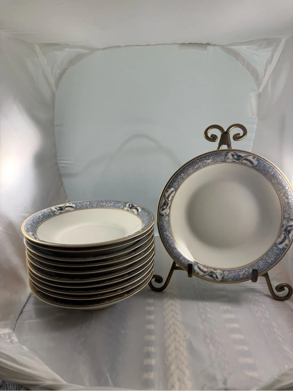 Antique Theodore Haviland Limoges France “Rani” Serving Bowls (set of 11)